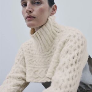 ZARA cable knit shrug 🔥🔥❤️‍🔥❤️‍🔥